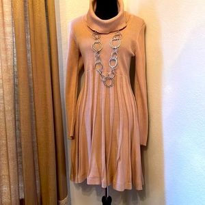 Calvin Klein  Turtleneck Sweater Dress.